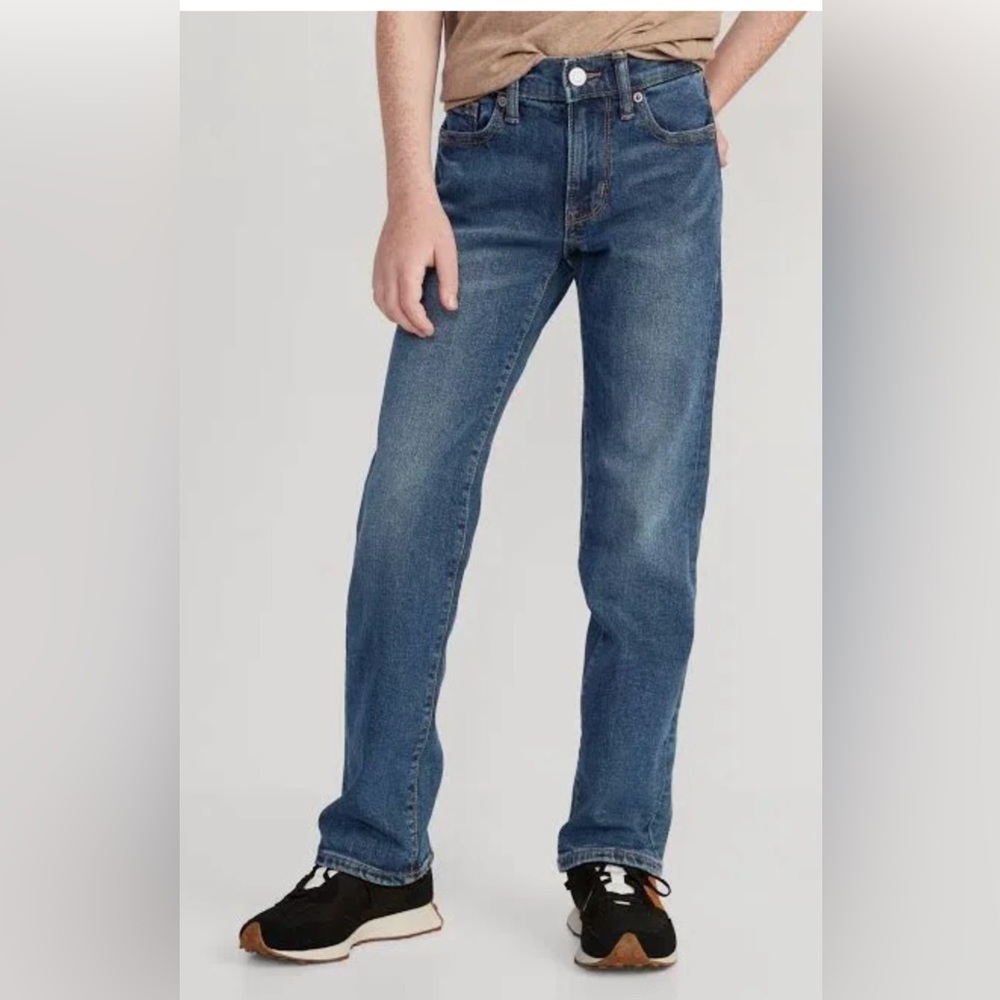 OLD NAVY STRAIGHT LEG adjustable waist JEANS Size 12